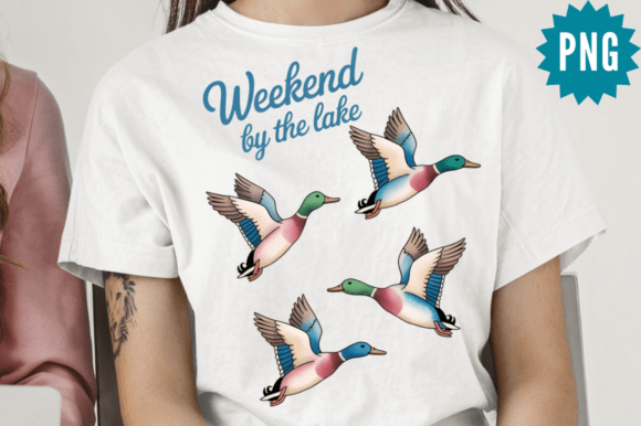 Download Lake Duck Mallard Summer PNG Design - Summer png Collection