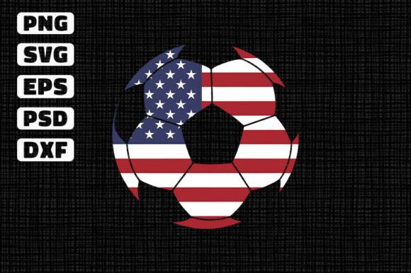 Download Patriotic USA Flag Soccer Ball SVG - Premium Resources