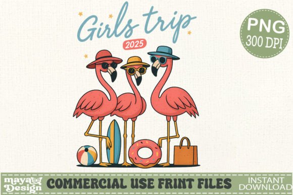 Download Flamingo Girls Trip 2025 Png,summer Png - Summer png Collection