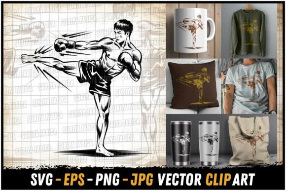 Download Muay Thai Push Kick (Teep) Action Pose - Action pose Collection