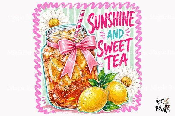 Download Sunshine Sweet Tea Summer PNG - Summer png Collection